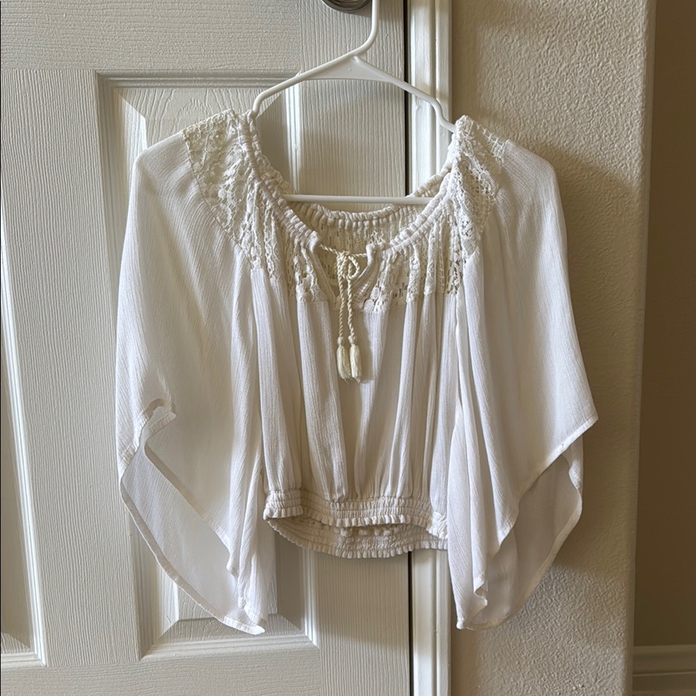 White Boho Blouse